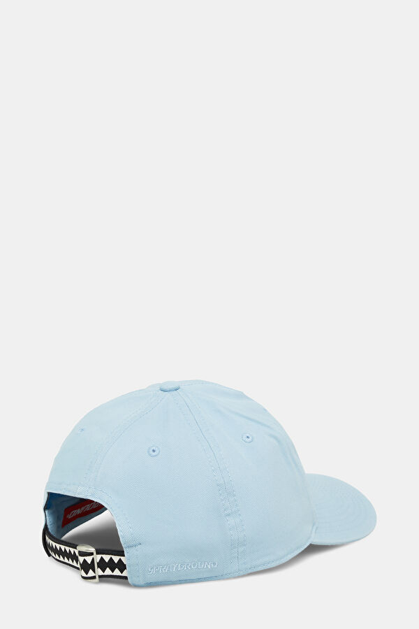 Stone Washed Blue Embroidered Hat 2