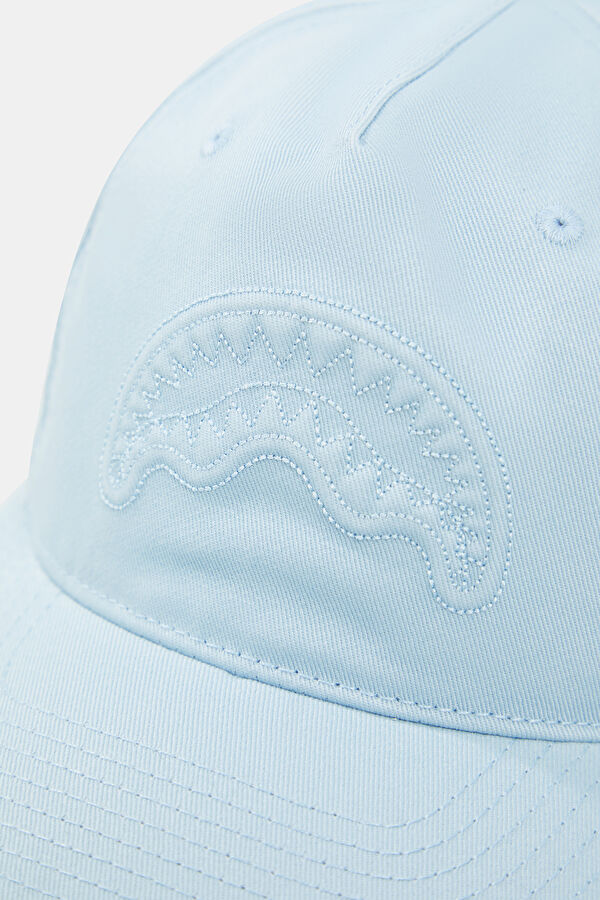 Stone Washed Blue Embroidered Hat 4