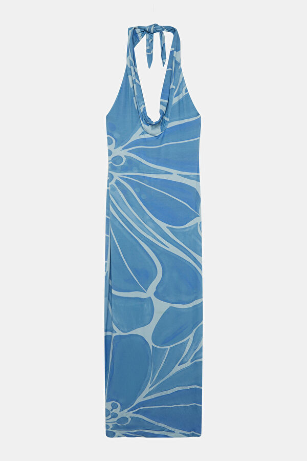 Multicolored Patterned Women's Dress