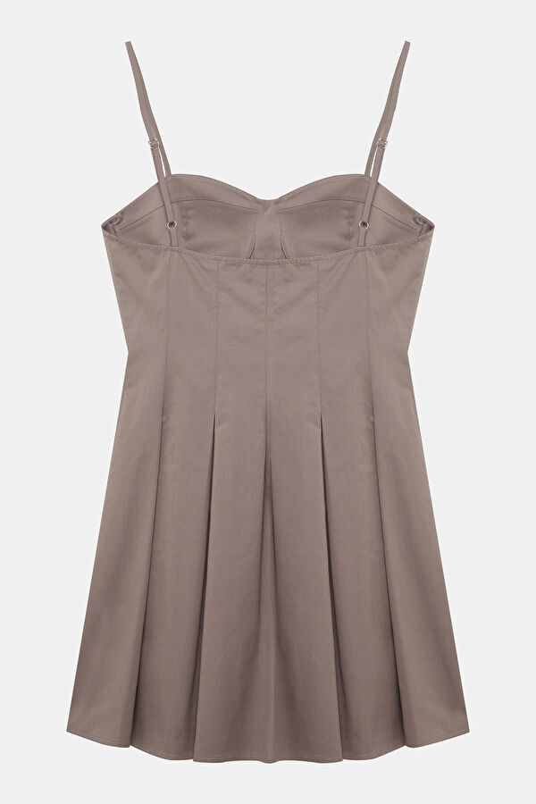 Khaki Short Women's Dress 2