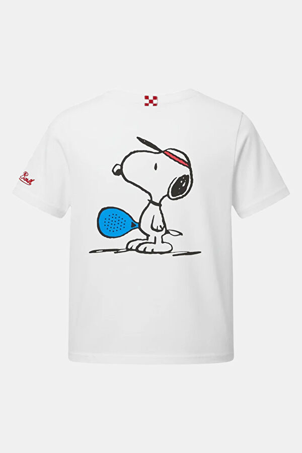 White Crew Neck Printed Kids T-Shirt 2