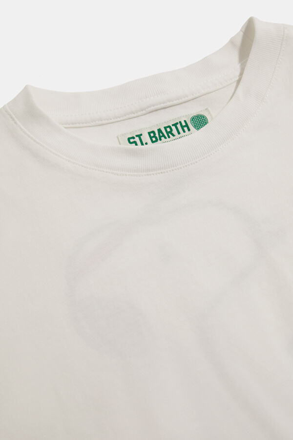 White Crew Neck Printed Children's T-Shirt 3