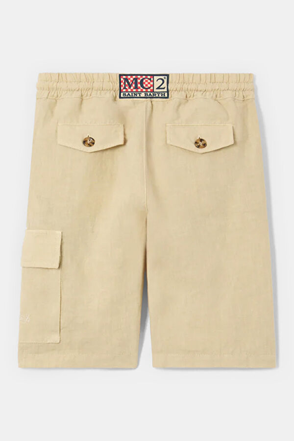 Beige Kids Shorts 2