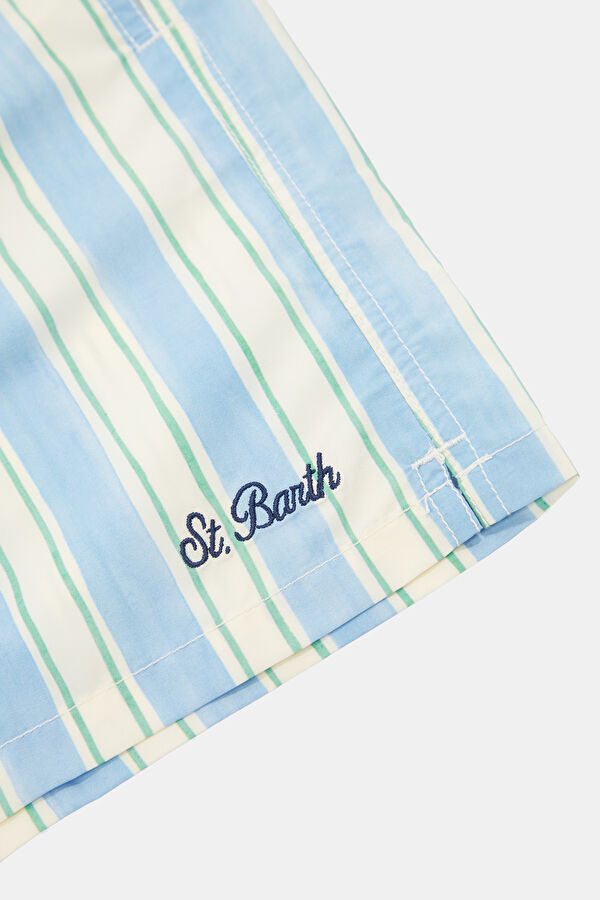 Children's Light Blue Patterned Shorts 4