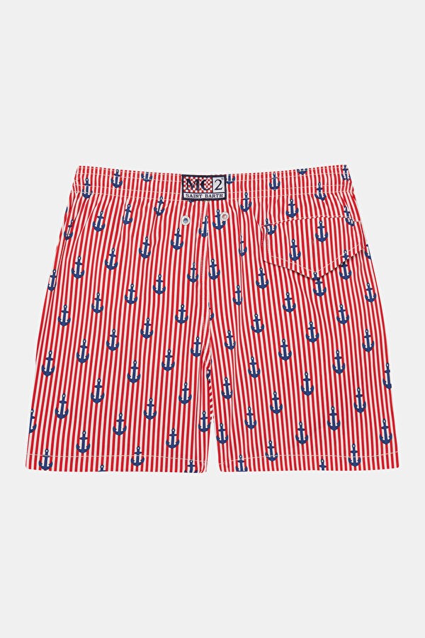 Red Patterned Children's Shorts 2