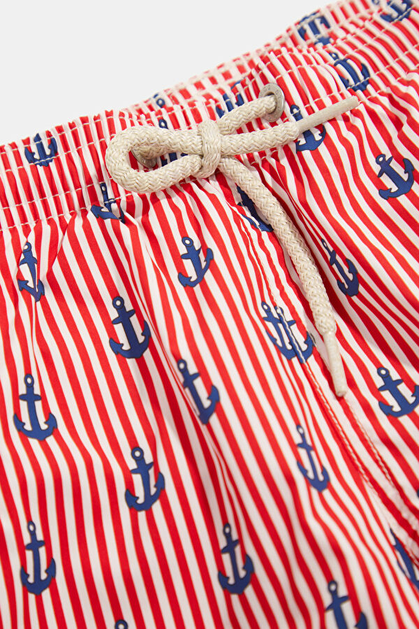 Red Patterned Children's Shorts 3