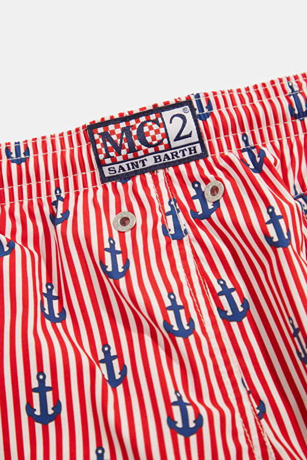 Red Patterned Children's Shorts 5