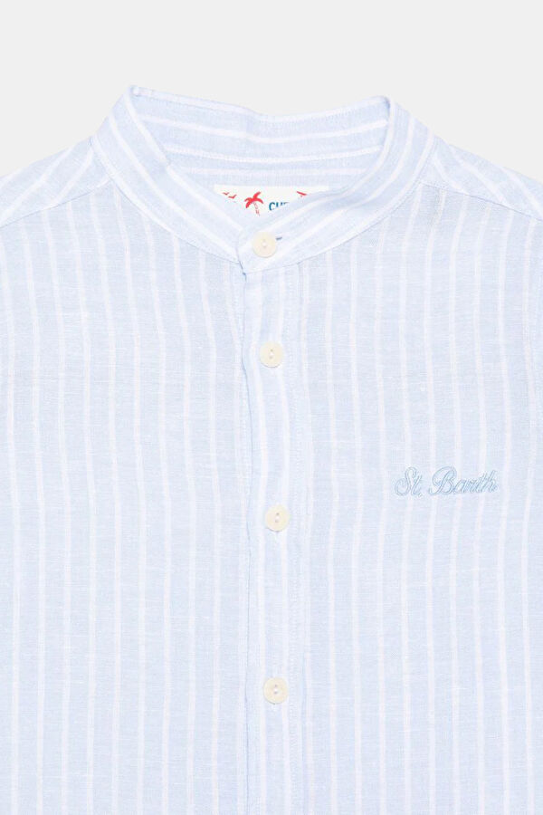 Blue Patterned Kids Shirt 3