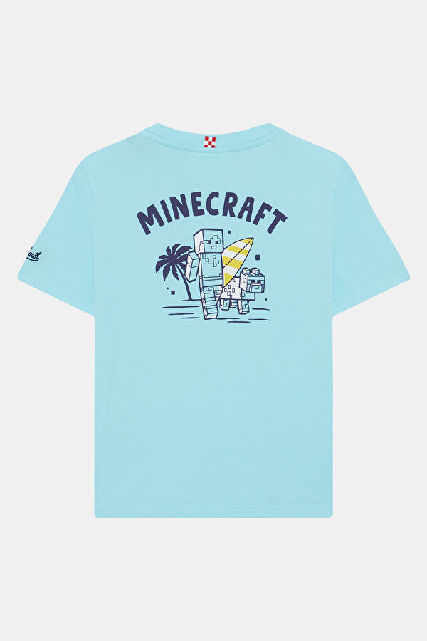 Blue Crew Neck Printed Kids' T-Shirt 2