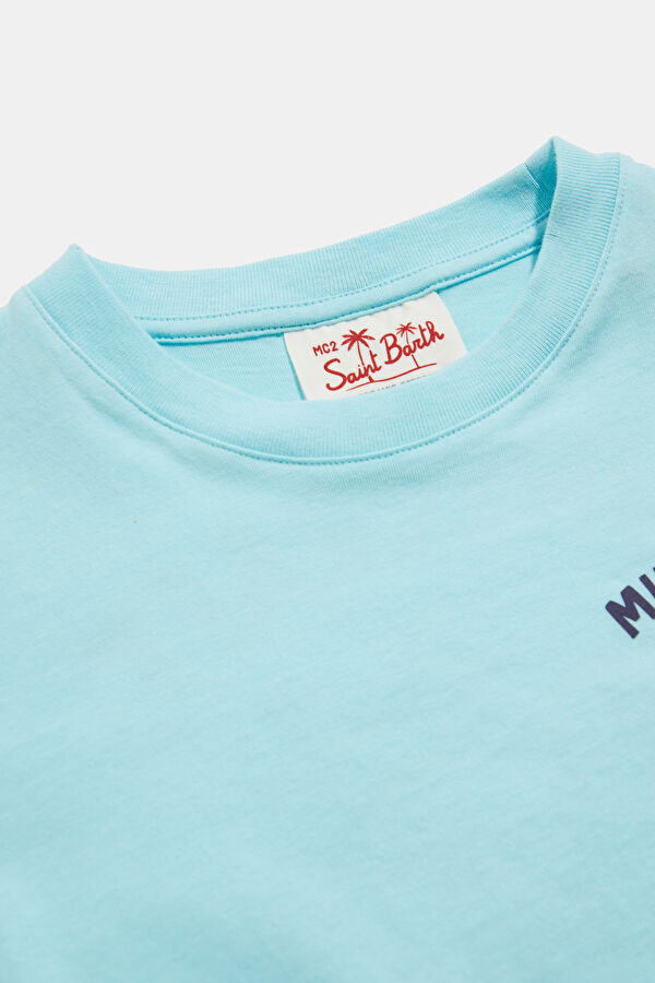 Blue Crew Neck Printed Kids' T-Shirt 3