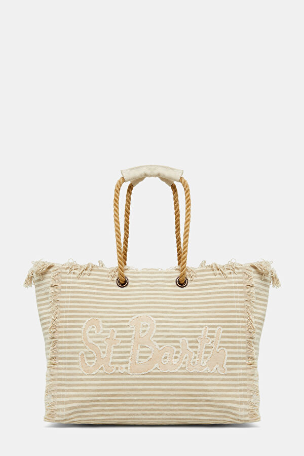 Beige Patterned Bag 3