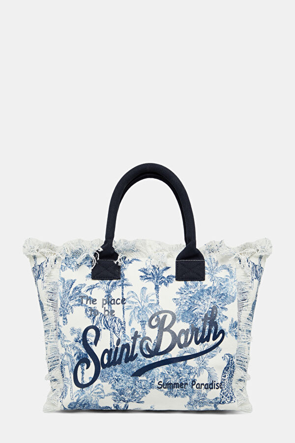 White Patterned Bag