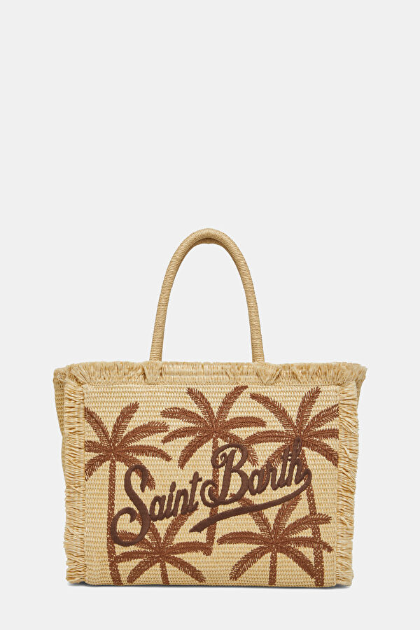 Beige Patterned Bag