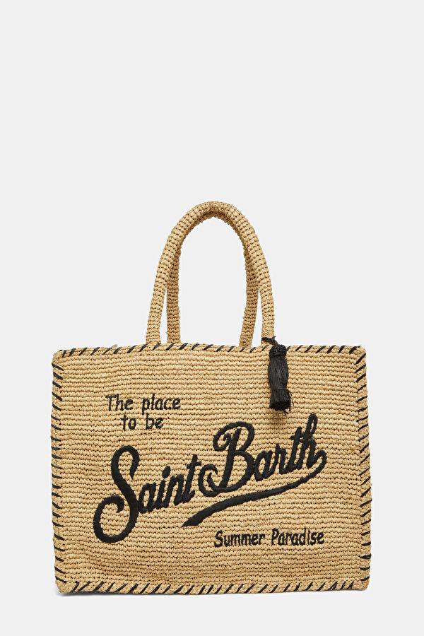 Beige Patterned Bag