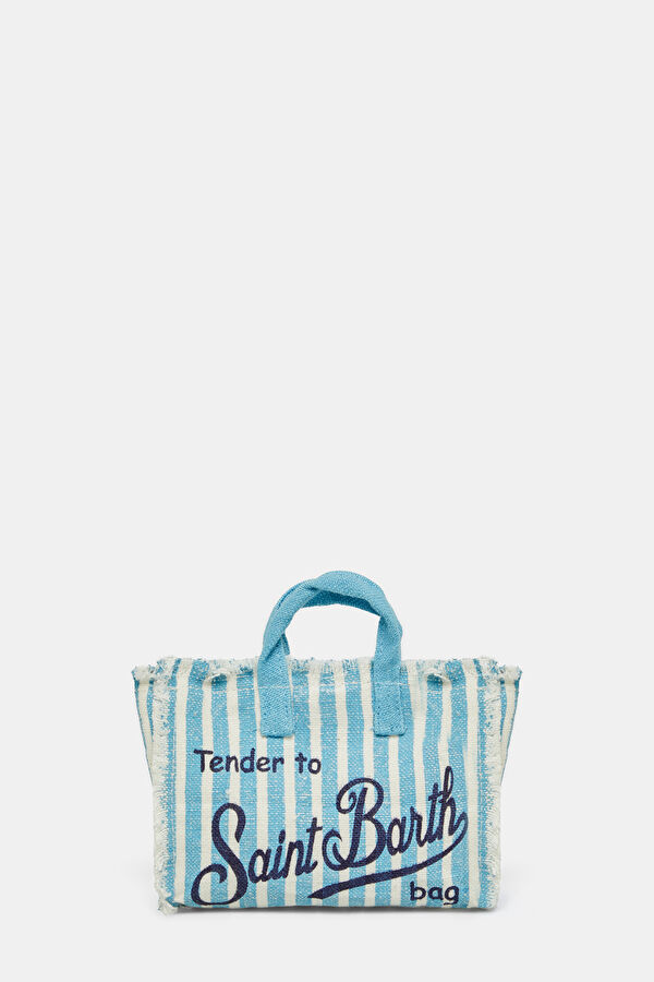 Phone Bag Linen Mavi Desenli Çanta 4