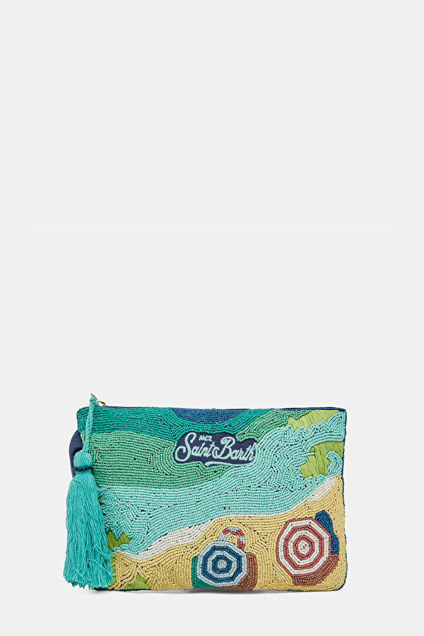 Turquoise Patterned Bag