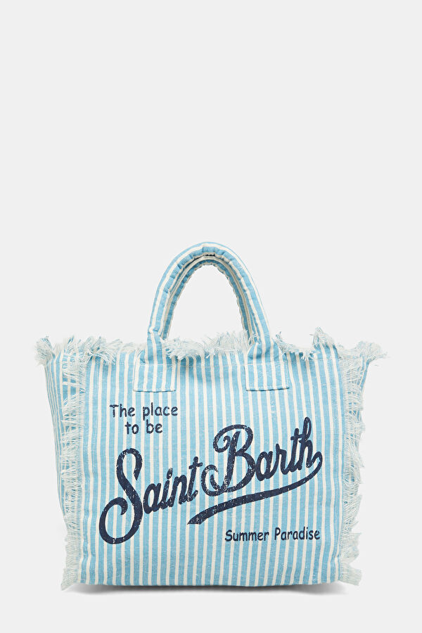 Vanity Linen Light Blue Patterned Bag