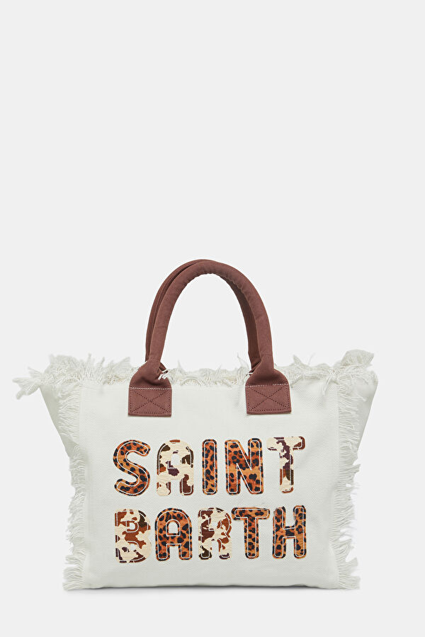 White Patterned Bag