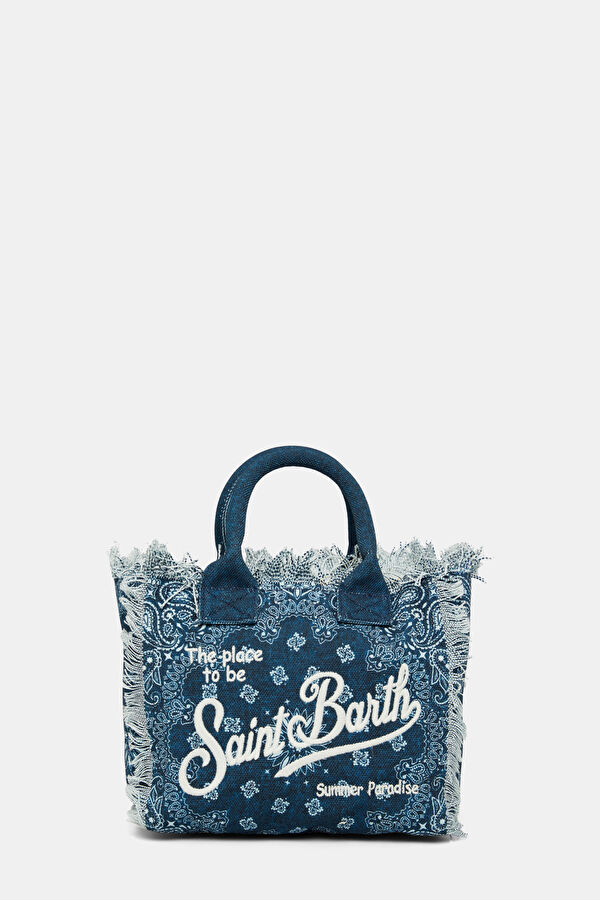Colette Dark Blue Patterned Bag