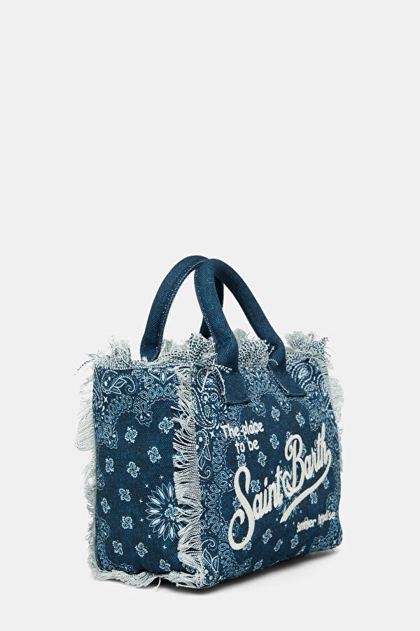 Colette Dark Blue Patterned Bag 3
