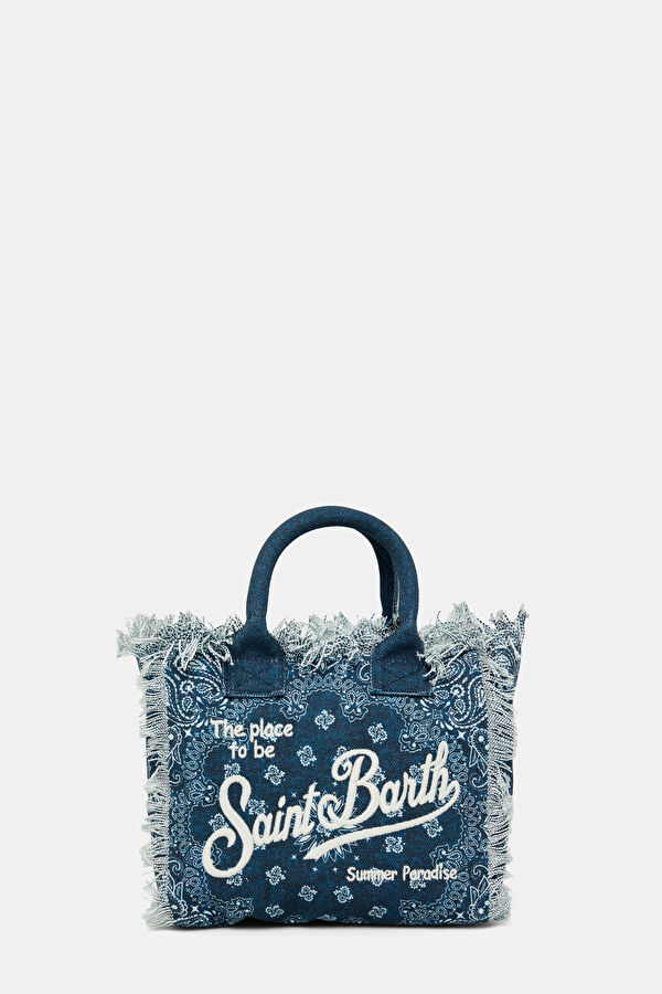 Colette Dark Blue Patterned Bag 4