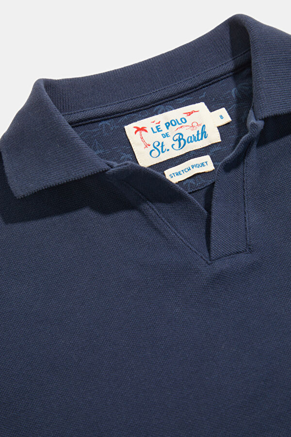 Navy Blue Regular Size Children's T-Shirt 3