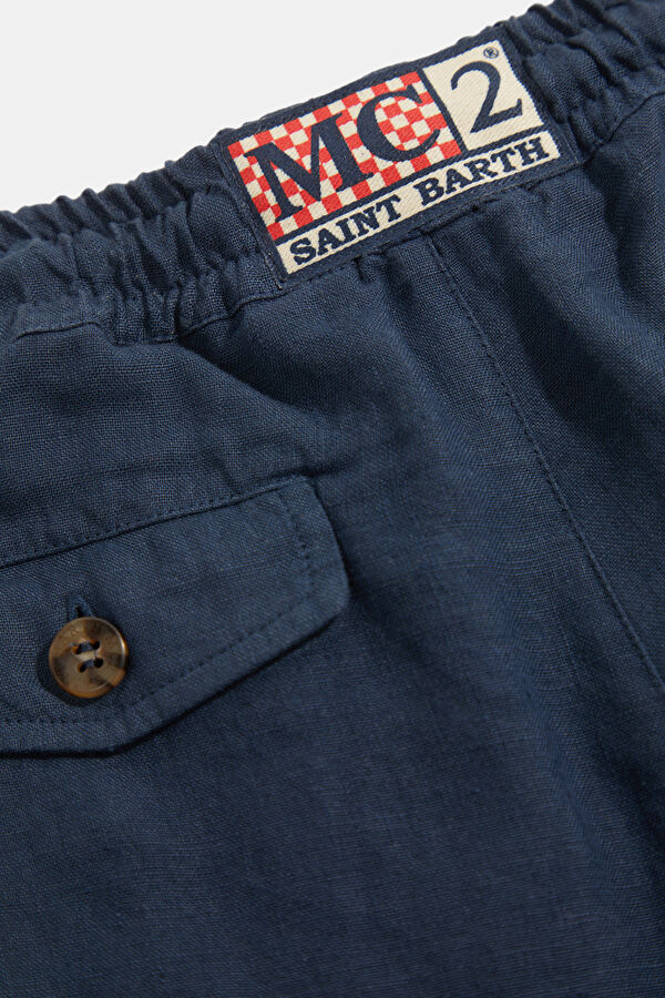 Khaki Patterned Kids Shorts 5