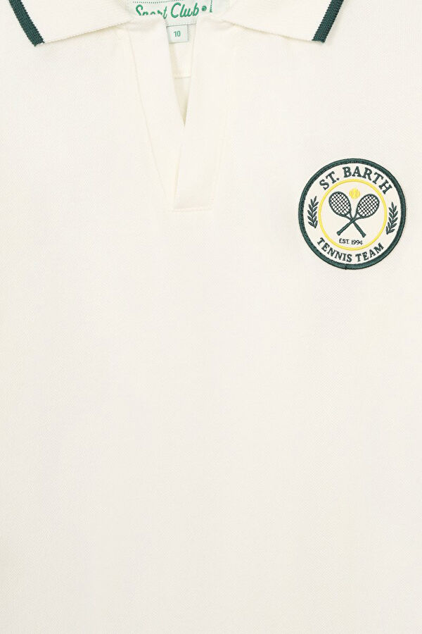 White Crew Neck Printed Kids T-Shirt 3