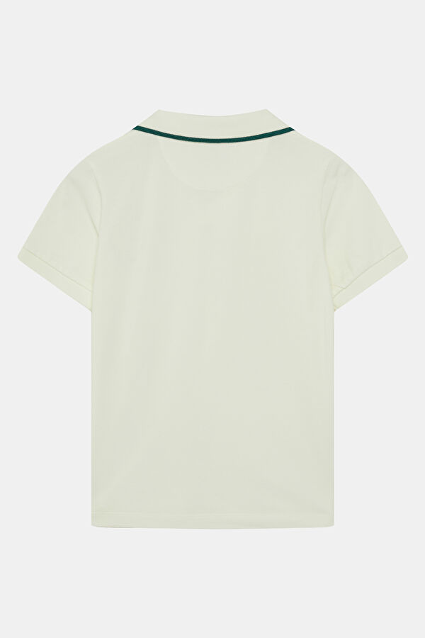 Cream Regular-Fit Printed Kids' T-Shirt 2