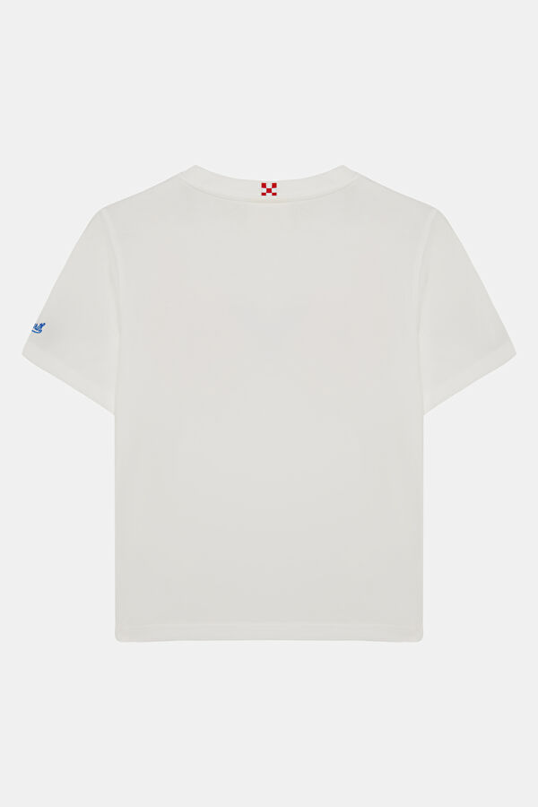 White Crew Neck Printed Children's T-Shirt 2