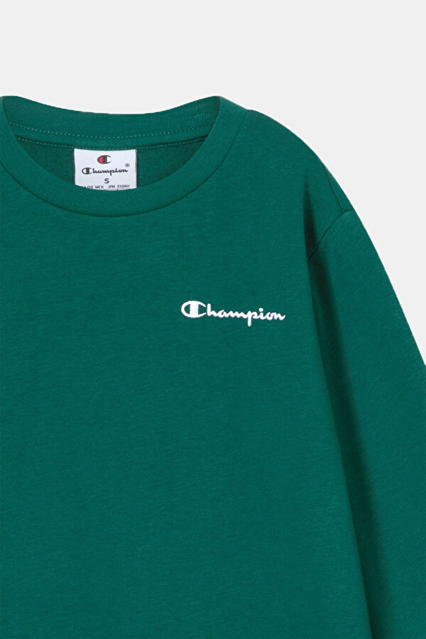 Dark Green Kids' Relax Fit Hooded Sweatshirt 2