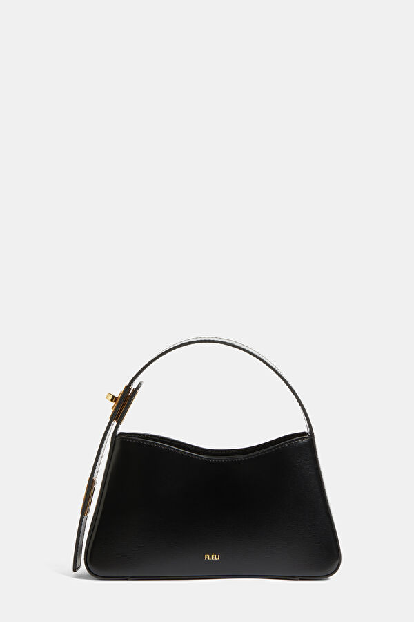 Pont Flèu Black Leather Bag