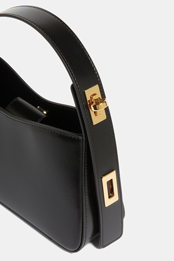 Pont Flèu Black Leather Bag 4