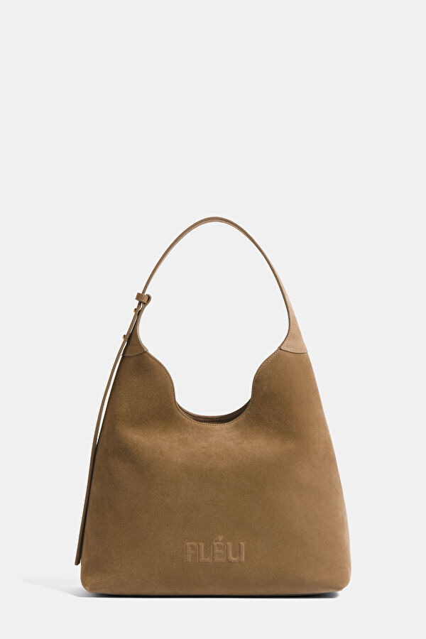 Mousse Beige Suede Bag