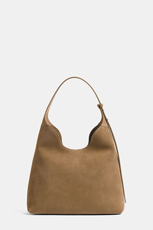Mousse Beige Suede Bag 2