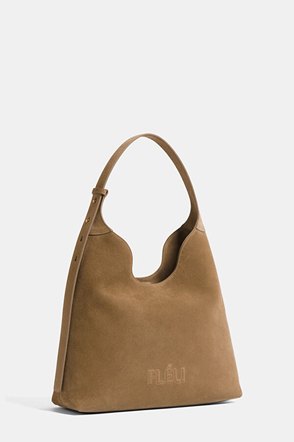 Mousse Beige Suede Bag 3