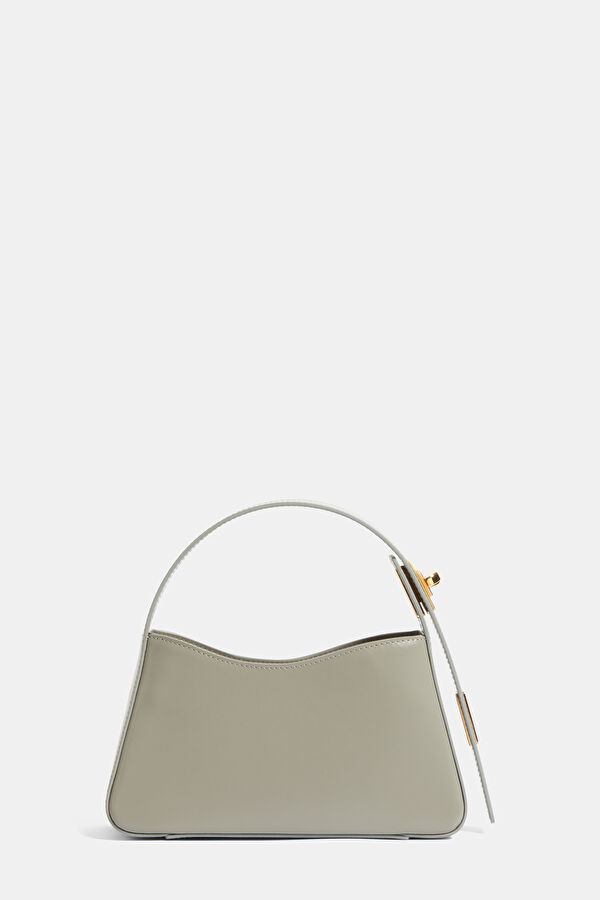 Pont Flèu Grey Leather Bag 2