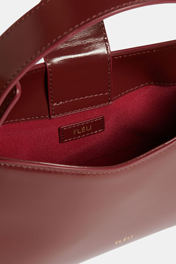 Pont Flèu Burgundy Leather Bag 5