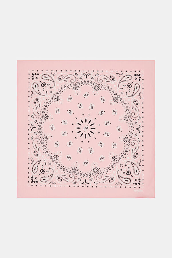 Foulard Pembe Desenli Fular