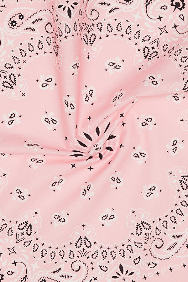 Foulard Pembe Desenli Fular 2