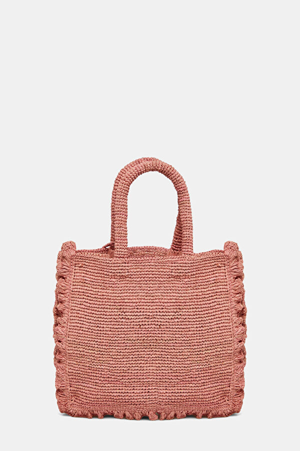 Dark Pink Patterned Bag 3