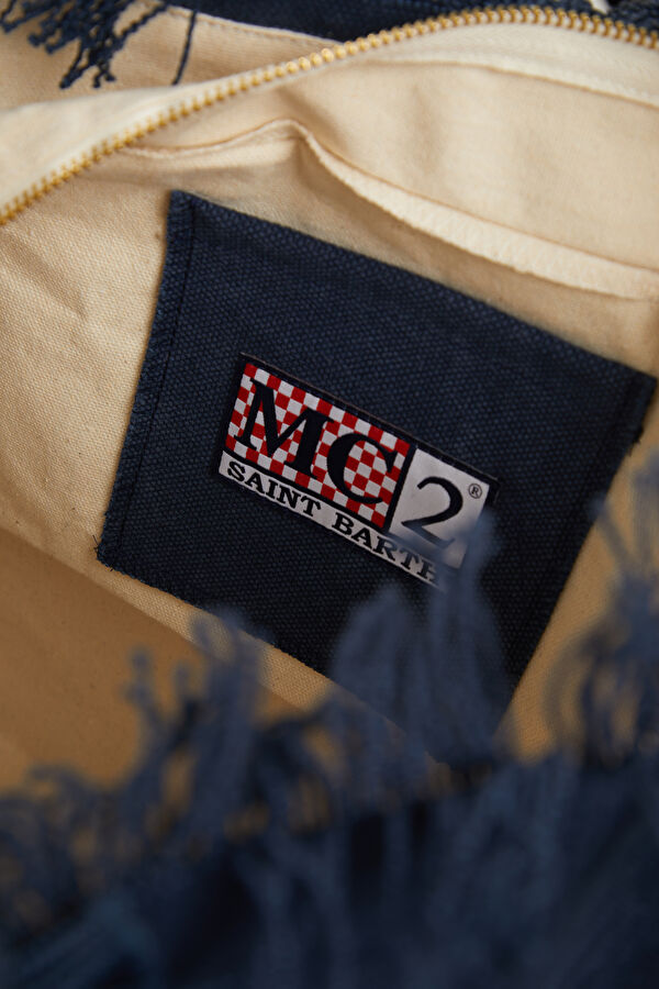 Navy Patterned Bag 6