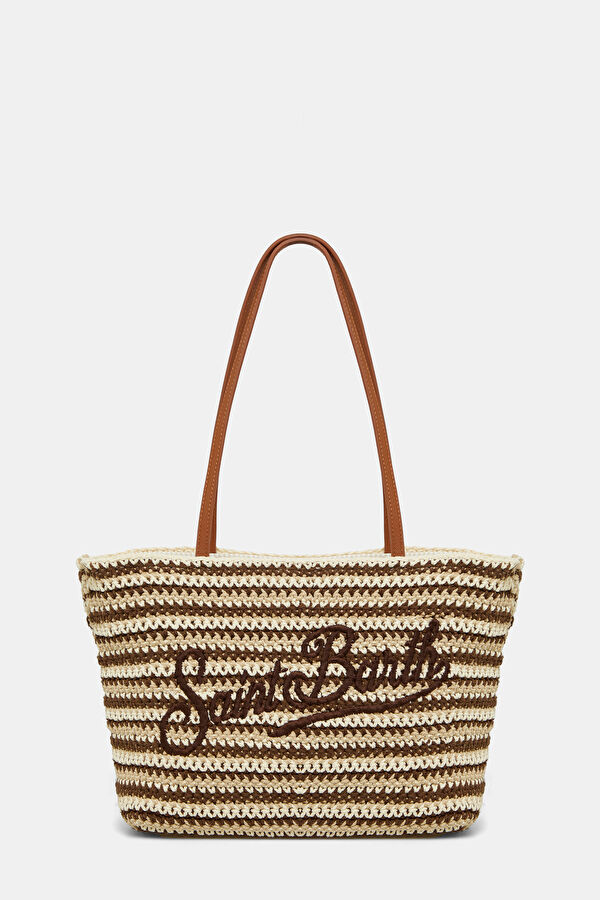 Brown Striped Patterned Bag