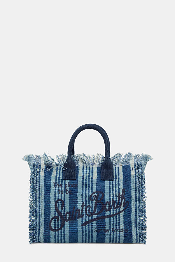 Navy Patterned Bag 2