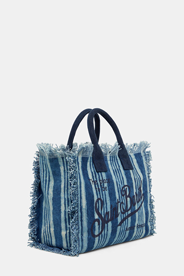 Navy Patterned Bag 3