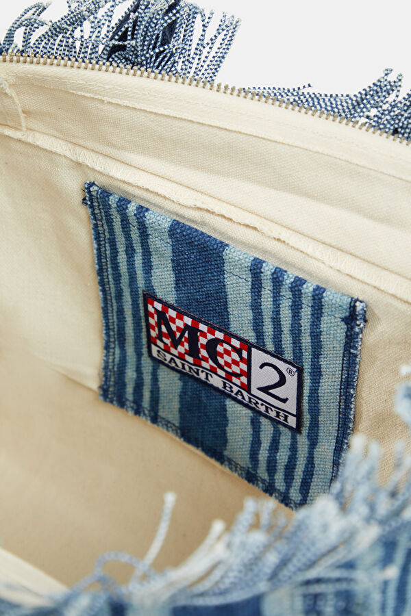 Navy Patterned Bag 6