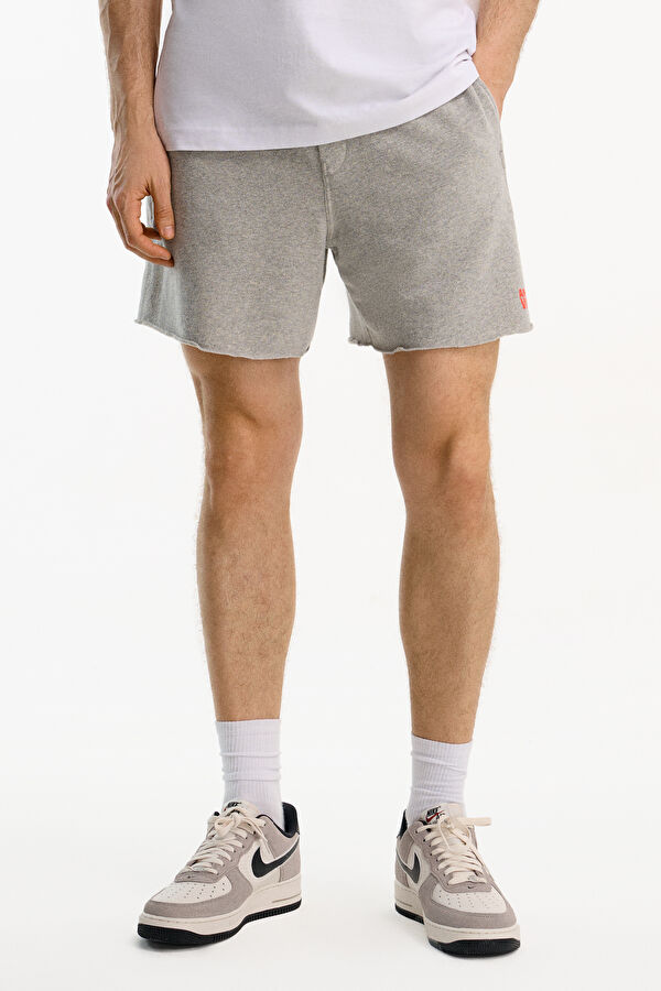 Gri Viskoz/Polyamid Erkek Şort 3