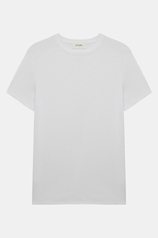 Relax Fit White Crew Neck Men's T-Shirt