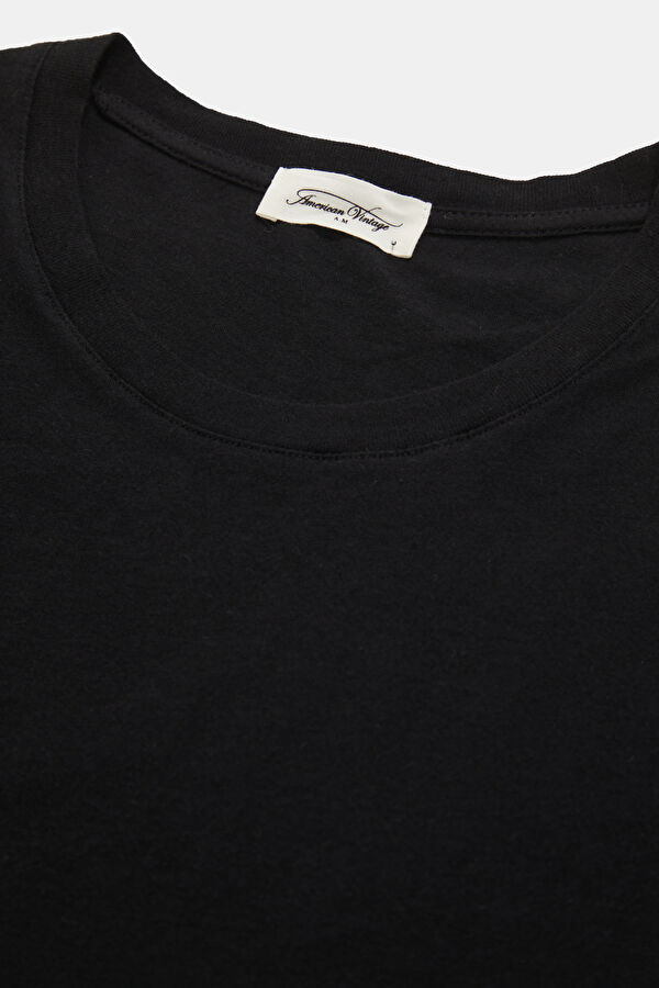 Relax Fit Black Crew Neck Men's T-Shirt 3