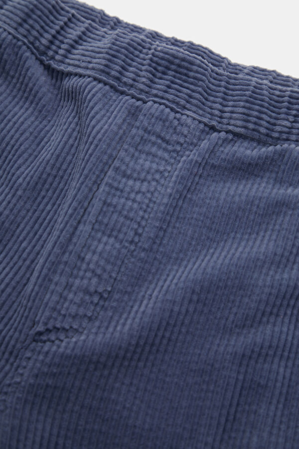 Relax Fit Blue Wide Leg Men's Trousers 3